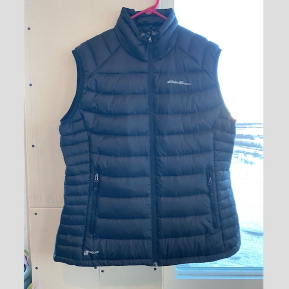Eddie Bauer Down Puffy Vest - Women's Black Large